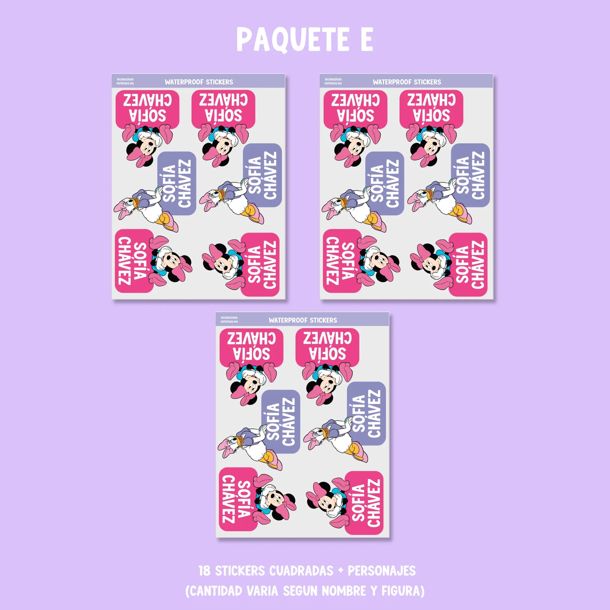 Stickers Minnie and Friends