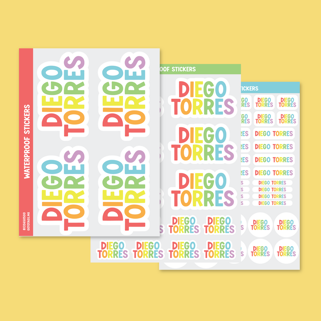 Stickers Silueta: Color 01
