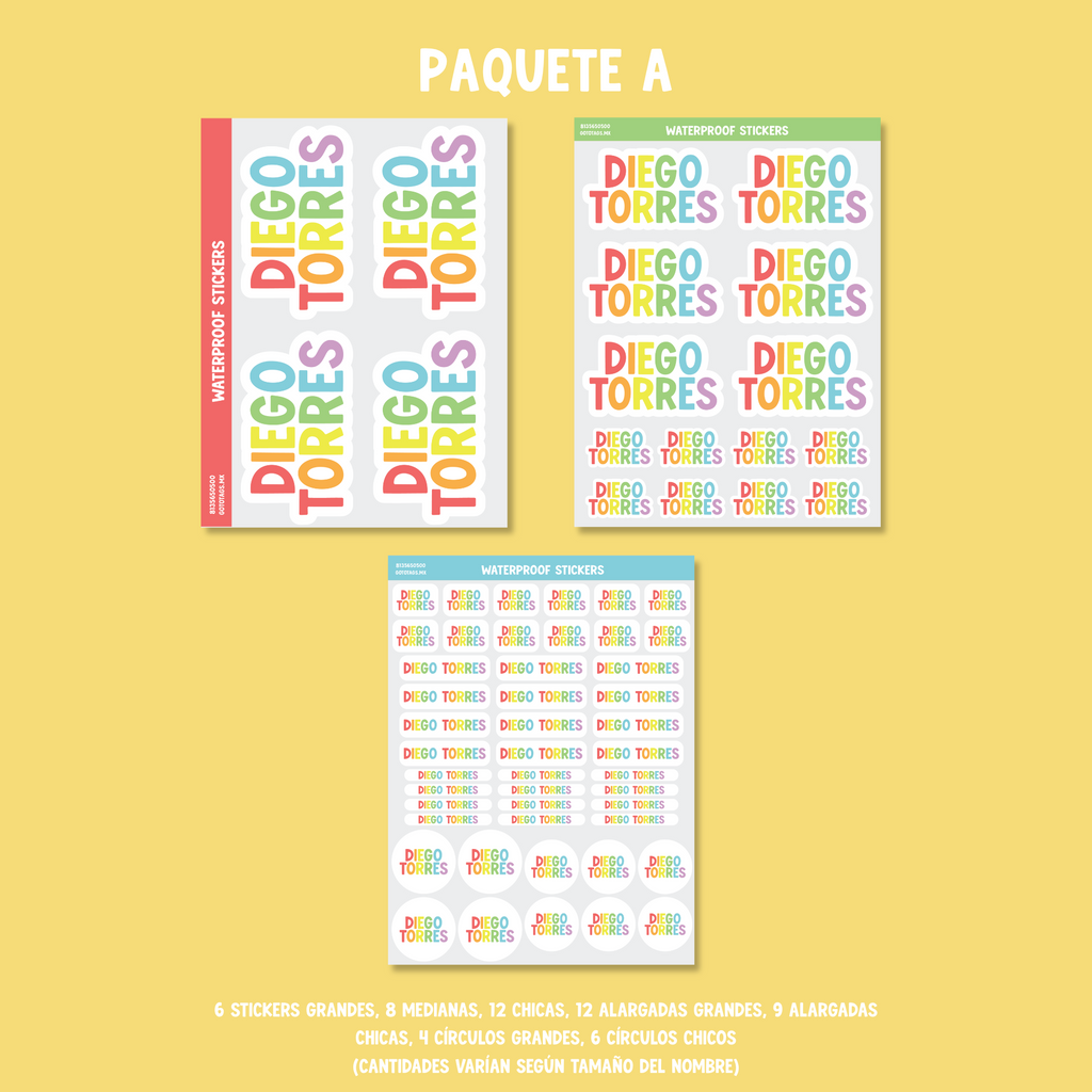 Stickers Silueta: Color 01