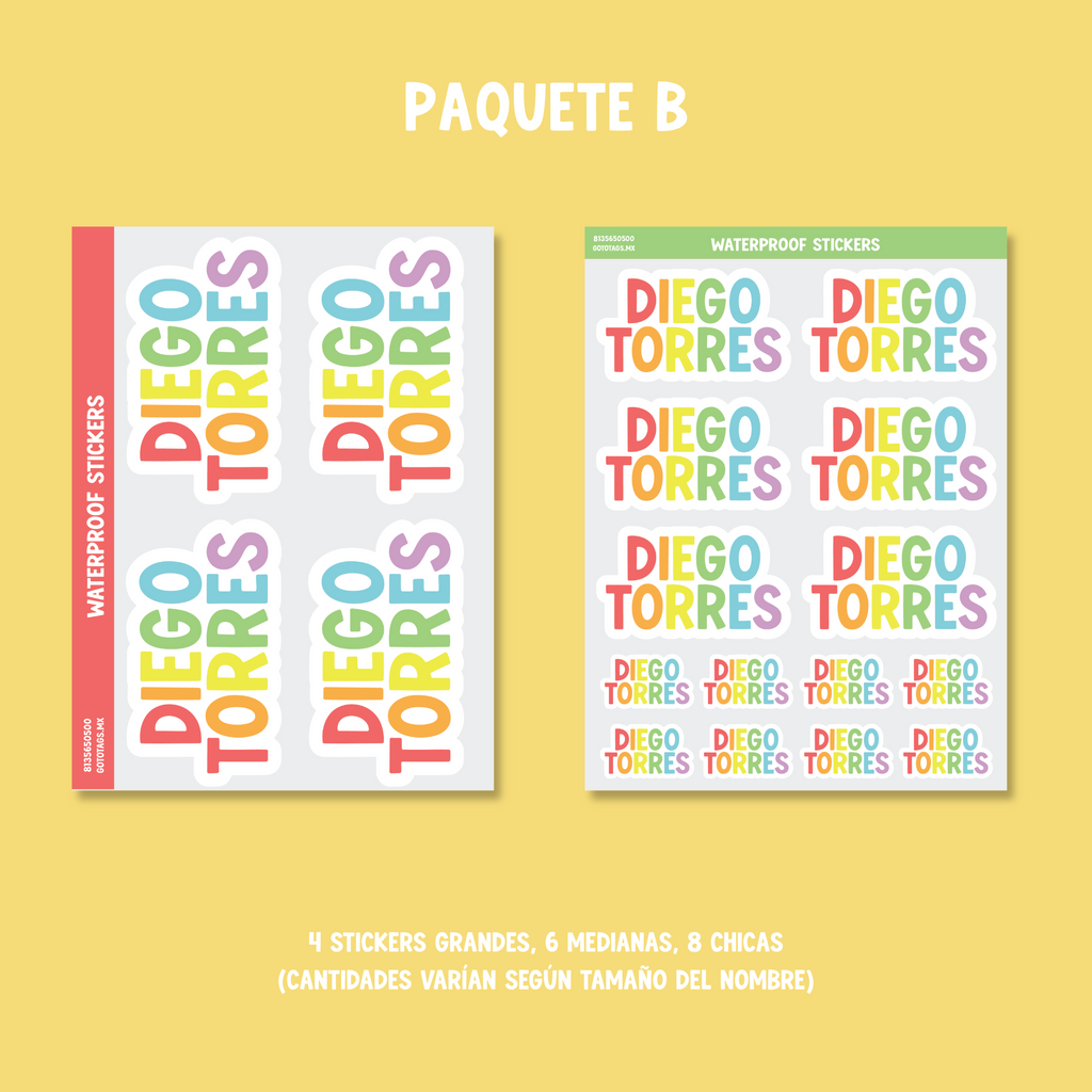 Stickers Silueta: Color 01