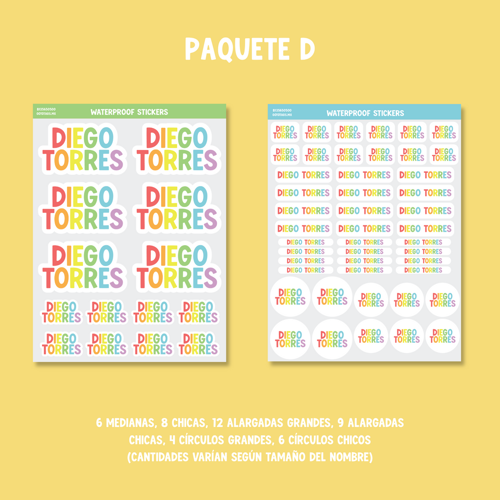 Stickers Silueta: Color 01