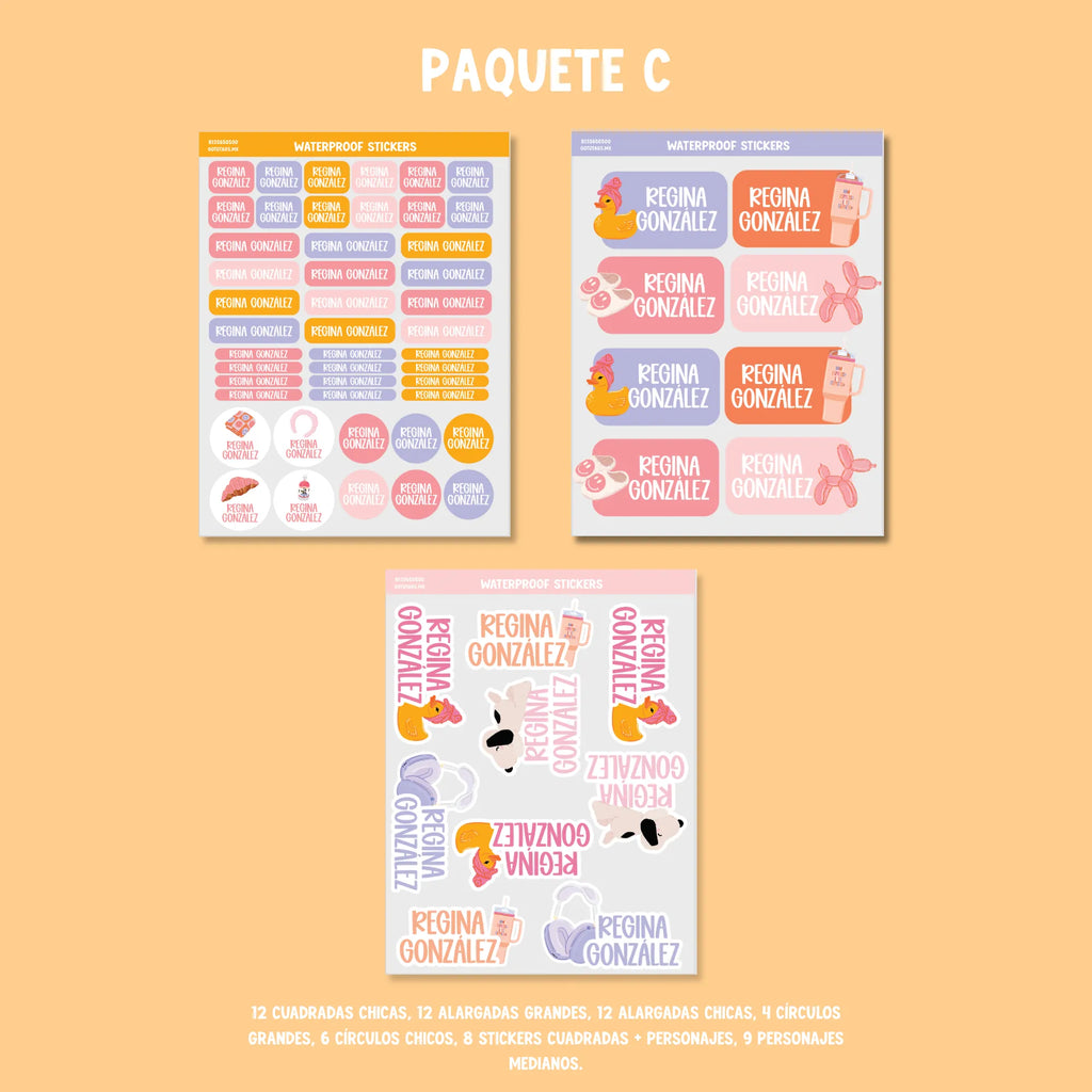 Stickers Preppy Folder