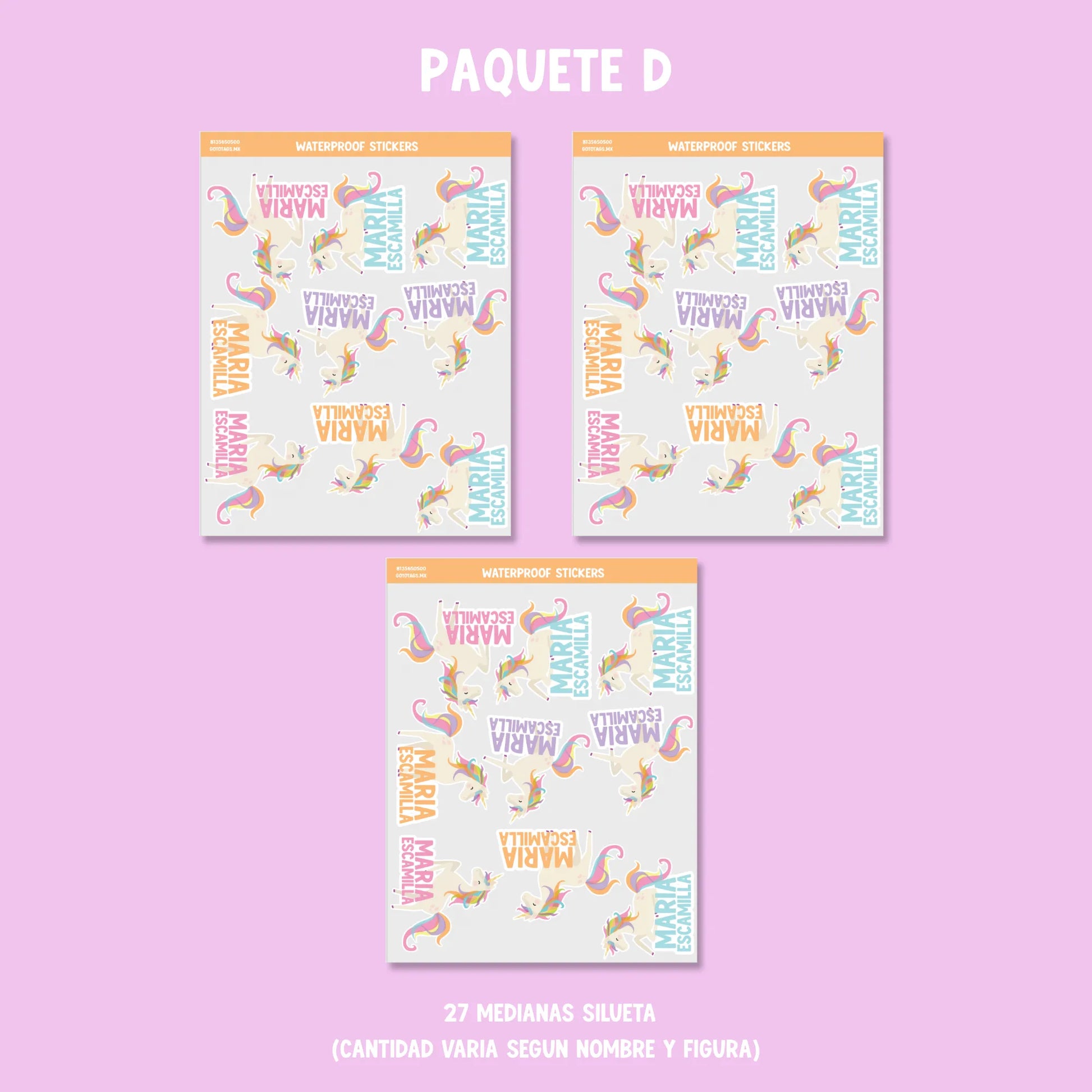 Stickers Unicornio