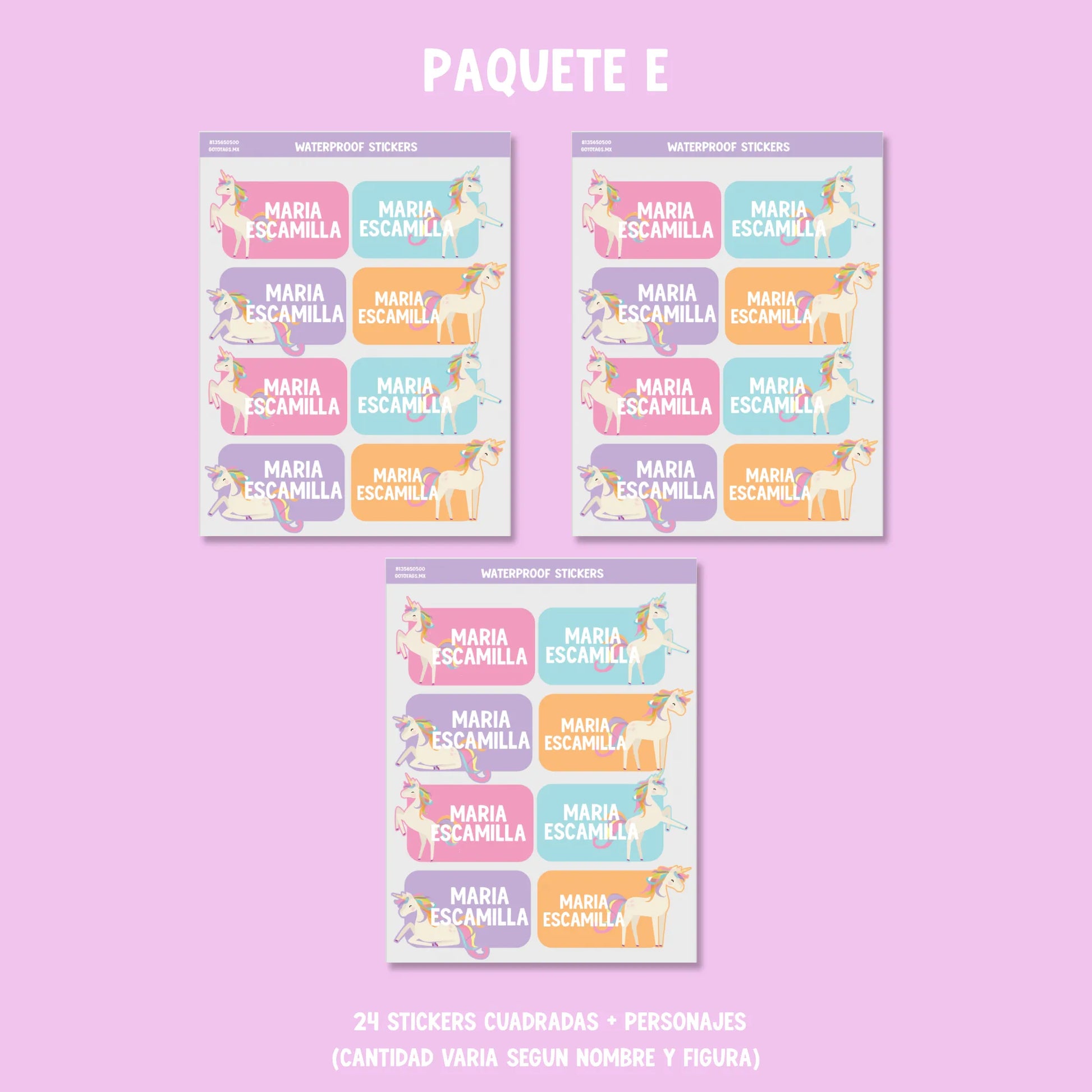 Stickers Unicornio