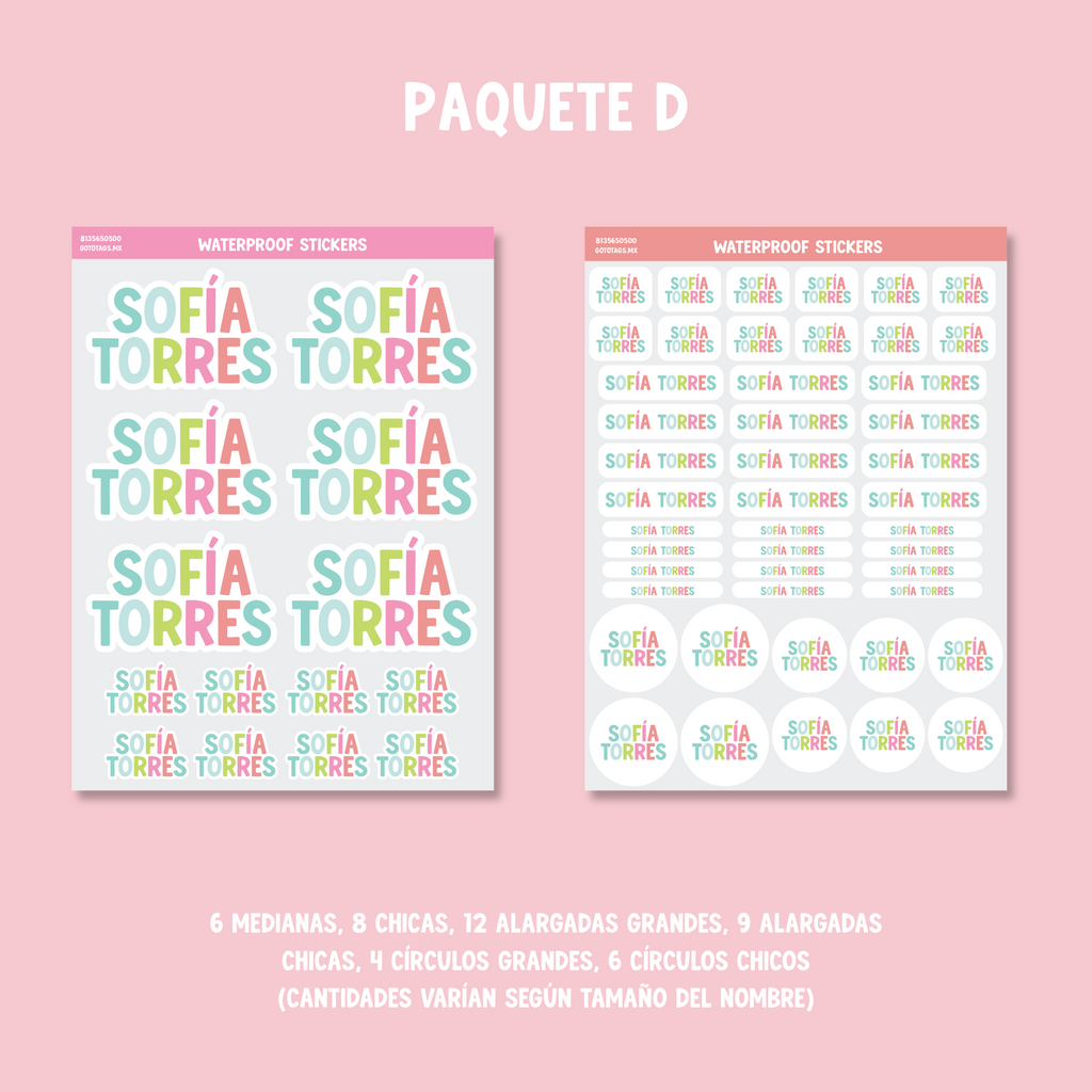 Stickers Silueta: Color 12