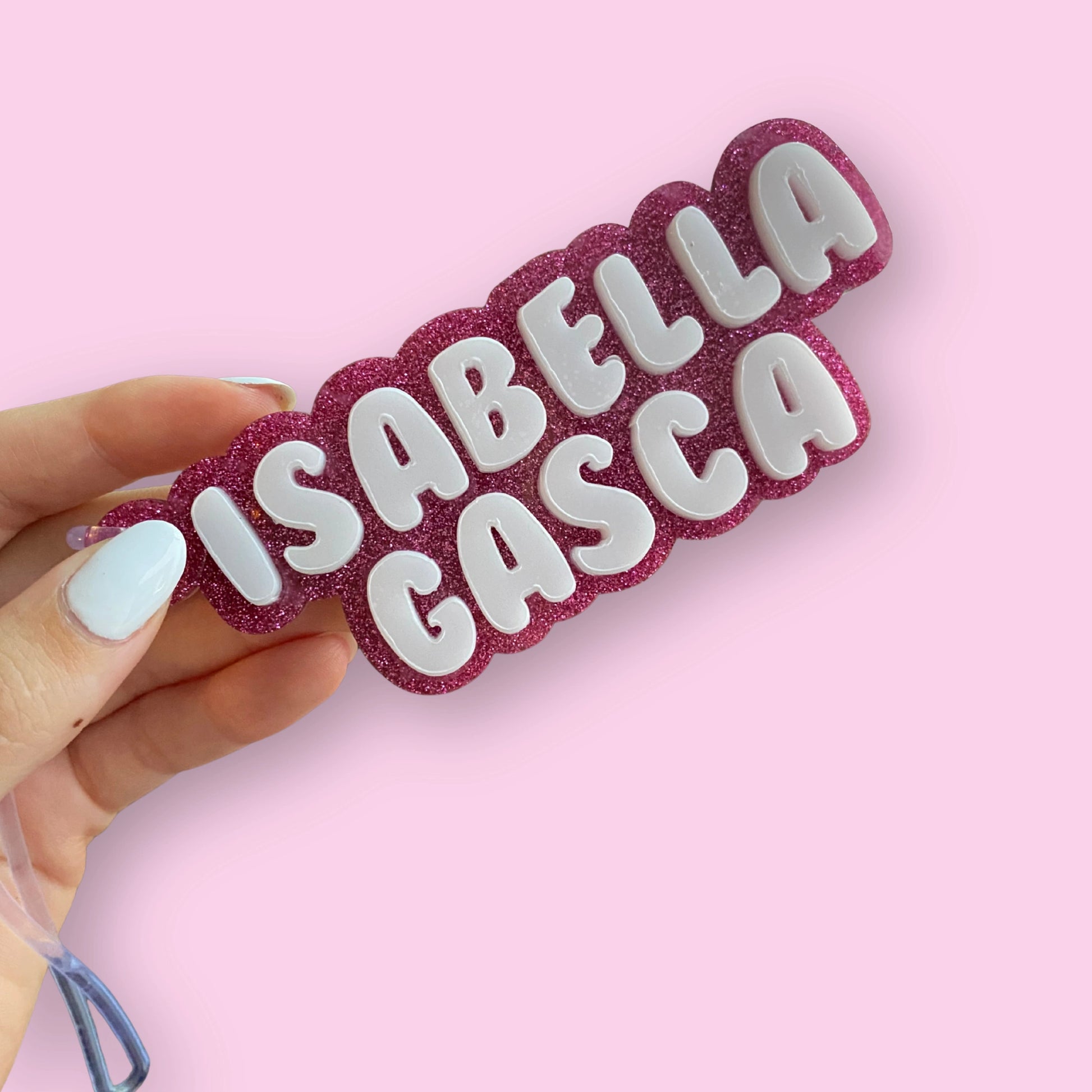 Llavero Silueta Glitter